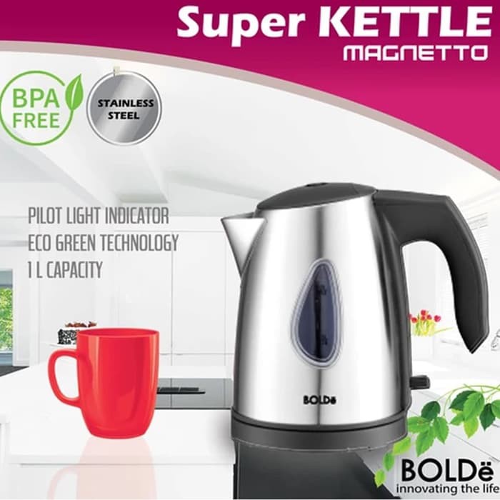 Bolde Super KETTLE MAGNETTO - Silver